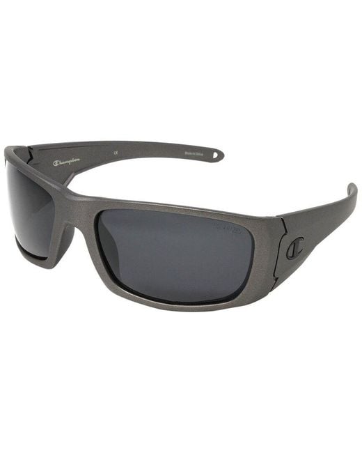 Champion Gray Cugrit 66Mm Polarized Sunglasses for men