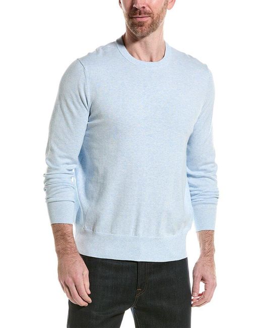 Brooks Brothers Blue Crewneck Sweater for men