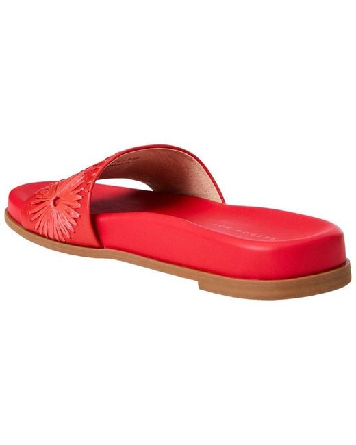 Jack Rogers Red Somerset Raffia & Leather Sandal