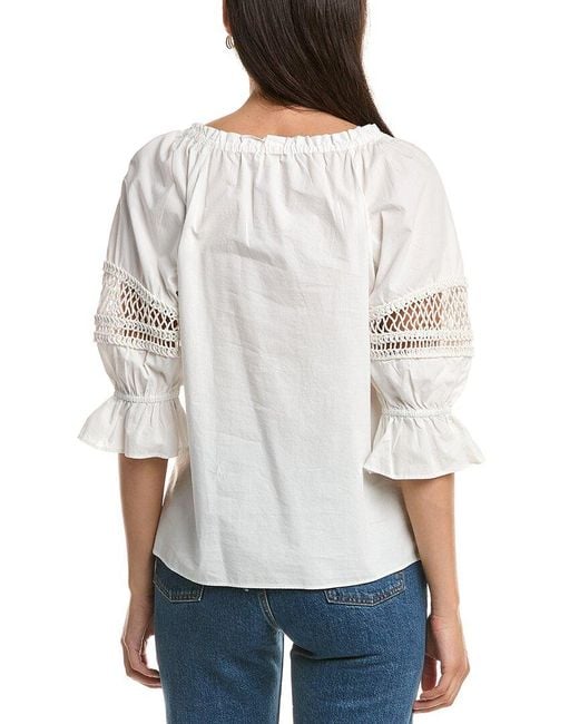 Ramy Brook White Rosario Top