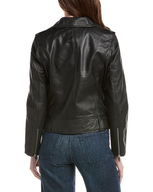 Sam Edelman Black Leather Moto Jacket
