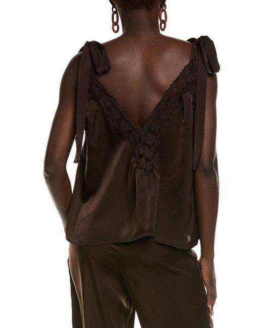 Bardot Brown Aubrey Tie Strap Cami