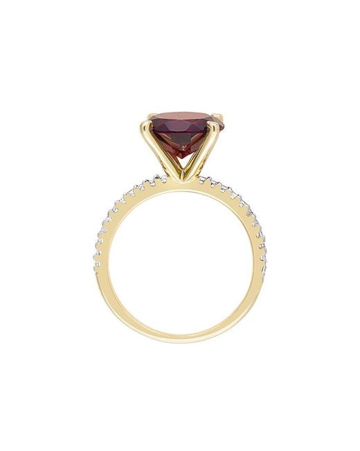 Rina Limor White 4.50 Ct. Tw. Garnet, Topaz Solitaire Ring