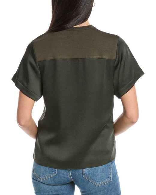 Jonathan Simkhai Gray Addy Knit Back T-shirt