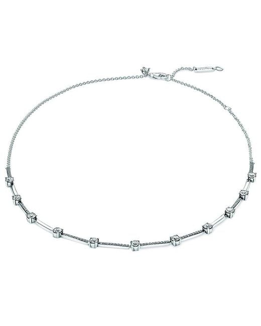 Pandora White Timeless Silver Cz Necklace