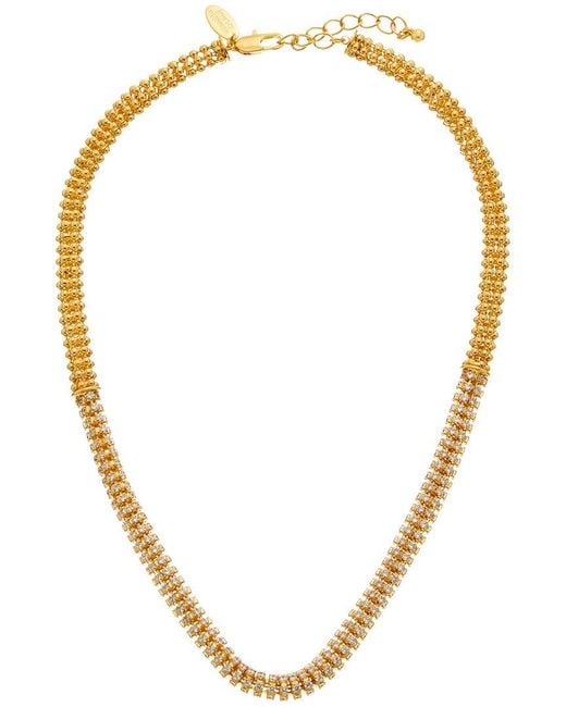 Kenneth Jay Lane Metallic Solo Necklace