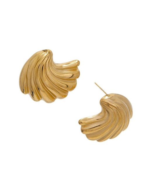 DANNIJO Metallic Plated Oversized Fan Studs