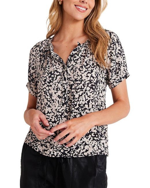 Bella Dahl Black Raglan Top