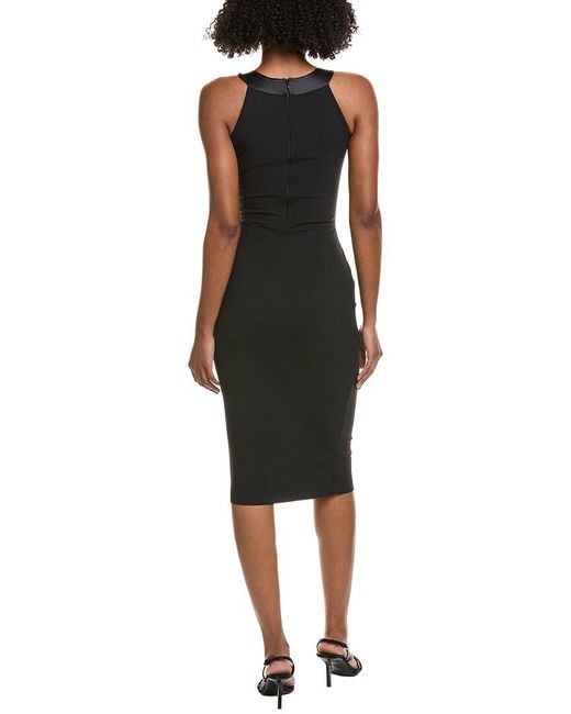 La Petite Robe Di Chiara Boni Black Akike Midi Dress