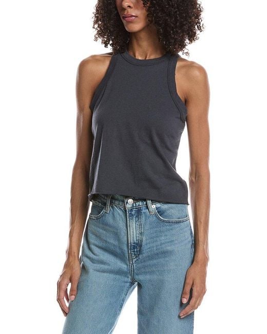 James Perse Blue Jersey Muscle Tank Top