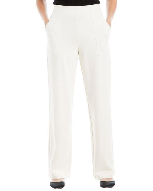 Max Studio Women's White Ponte Pant