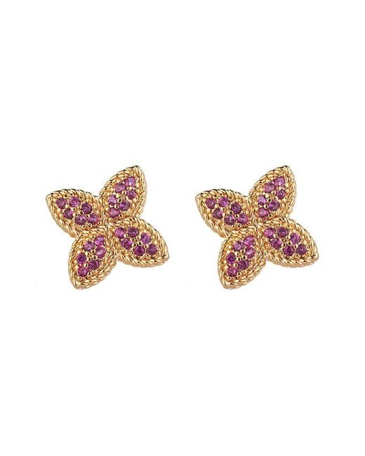 Eye Candy LA Pink Cz Stud Earring