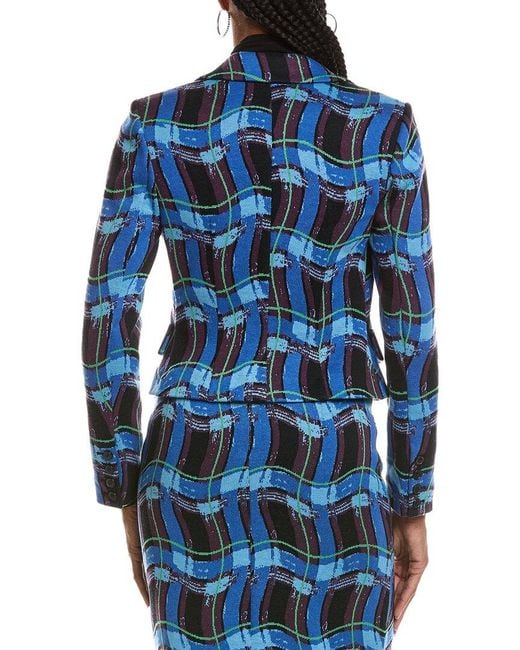 Diane von Furstenberg Blue Viv Jacket