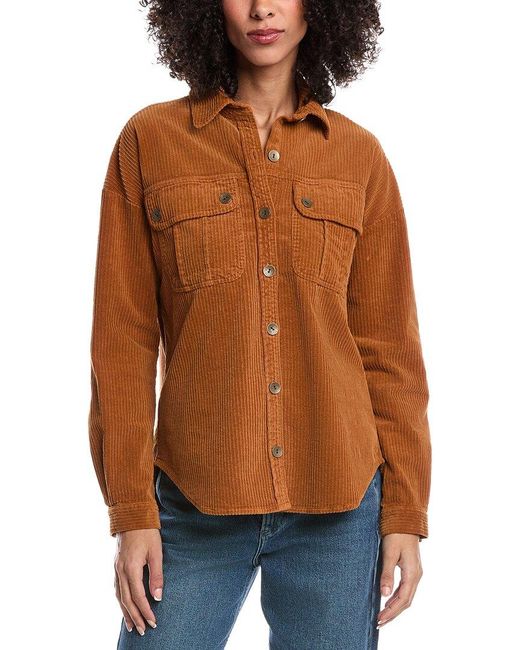 XCVI Brown Smithson Shacket