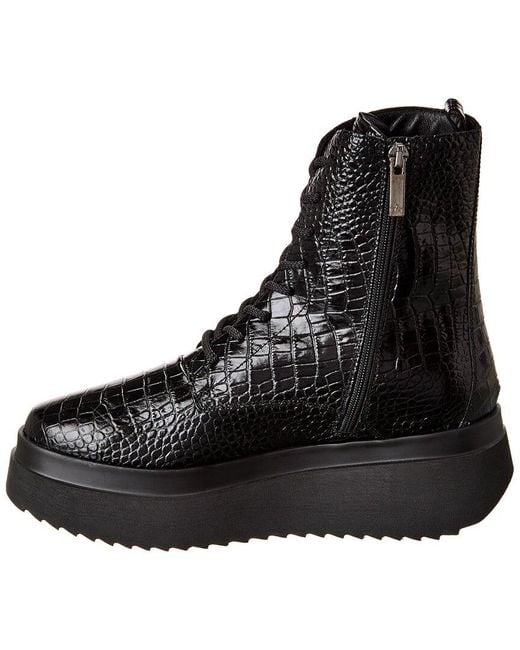 Aquatalia Black Ornella Weatherproof Suede Boot