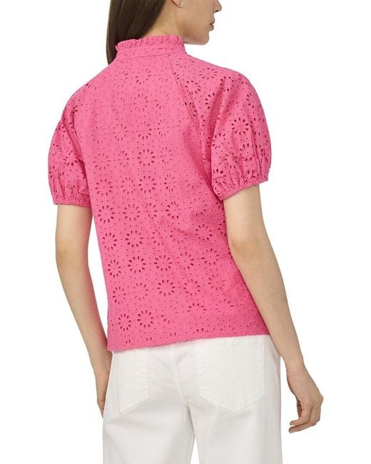 Cece Pink Woven Top