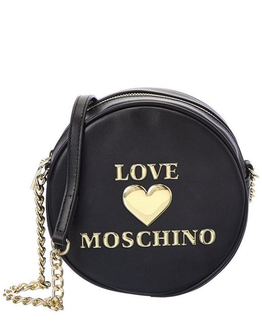 Love Moschino Circle Crossbody in Black | Lyst