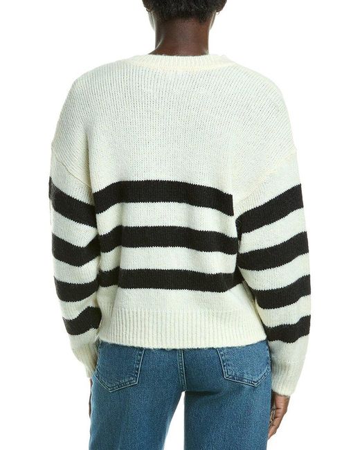 Darling White Clement Wool-Blend Cardigan