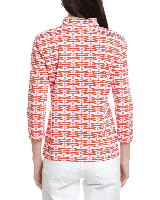 J.McLaughlin Red Sahara Top