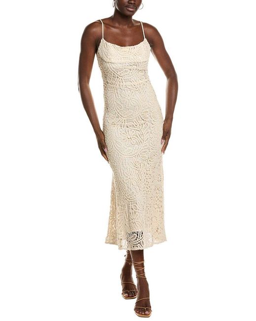 Bardot White Adoni Crochet Maxi Dress