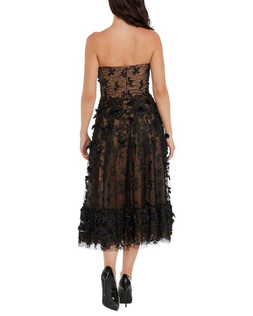 Dress the Population Black Kailyn Midi Dress