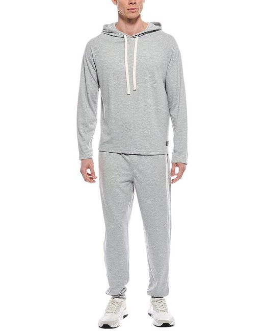Eddie Bauer Gray 2pc Hoodie Sweatshirt & Jogger Pant Set for men