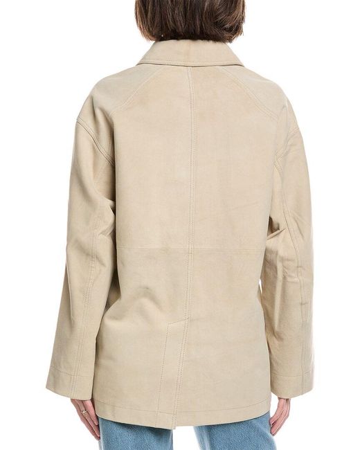 Free People Natural Annalise Suede Jacket
