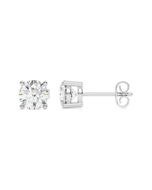 Lab Grown Diamonds Metallic 14K 2.50 Ct. Tw. Lab-Grown Diamond Earrings