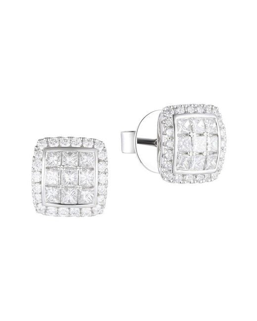 Gregg Ruth White 14K 1.01 Ct. Tw. Diamond Earring