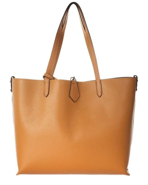 Italian Leather Tote in Brown Lyst