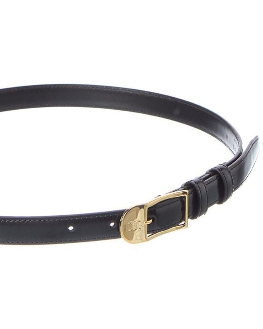Céline Blue Taurillon Leather Belt