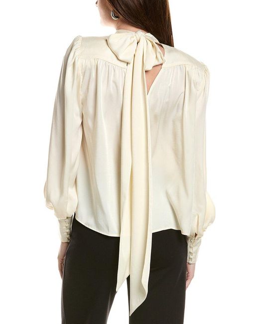 Bardot White Revana Satin Blouse