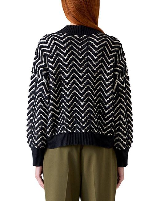L.K.Bennett Black Dakota Wool-Blend Cardigan