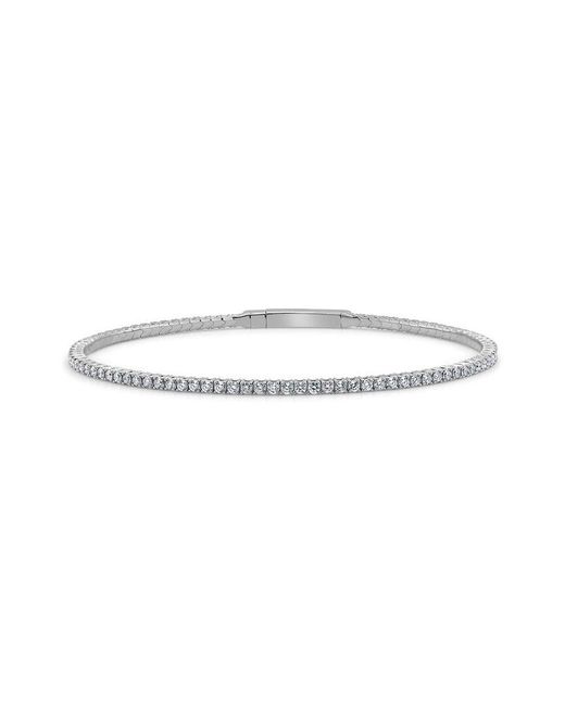 Sabrina Designs White 14k 1.52 Ct. Tw. Diamond Flexible Tennis Bracelet