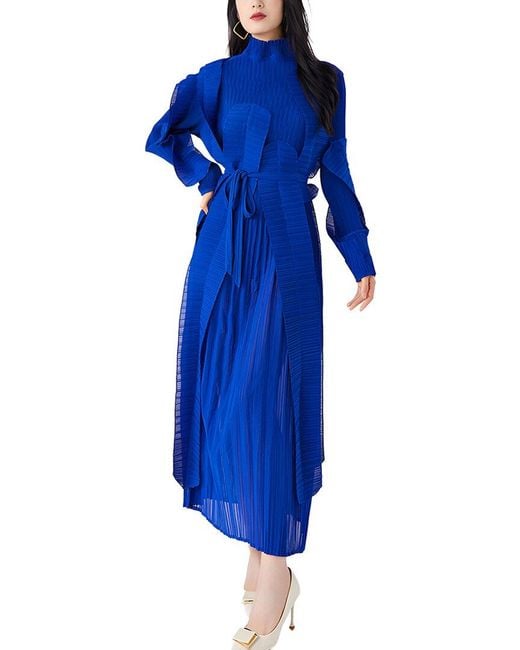 Linda Charm Blue Midi Dress