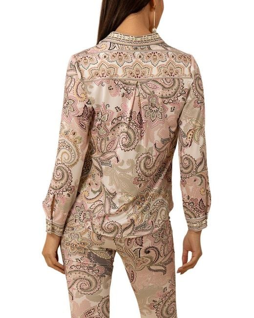 Hale Bob Natural Anya Blouse
