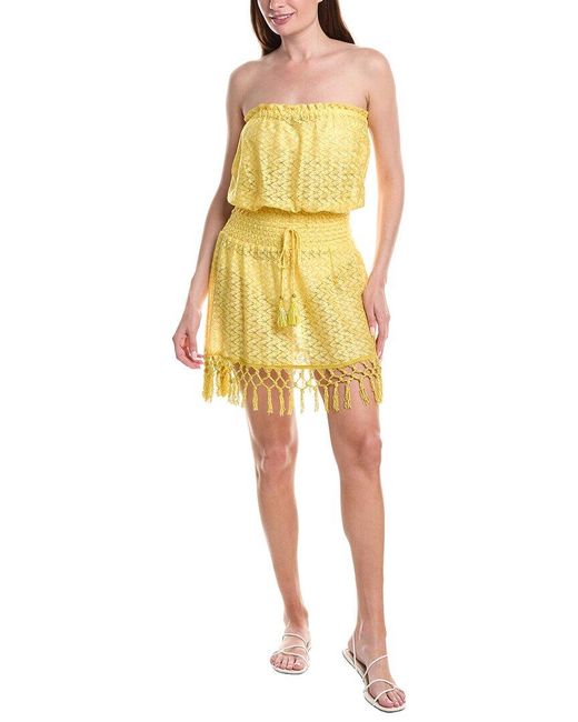 Ramy Brook Yellow Lauryn Mini Dress