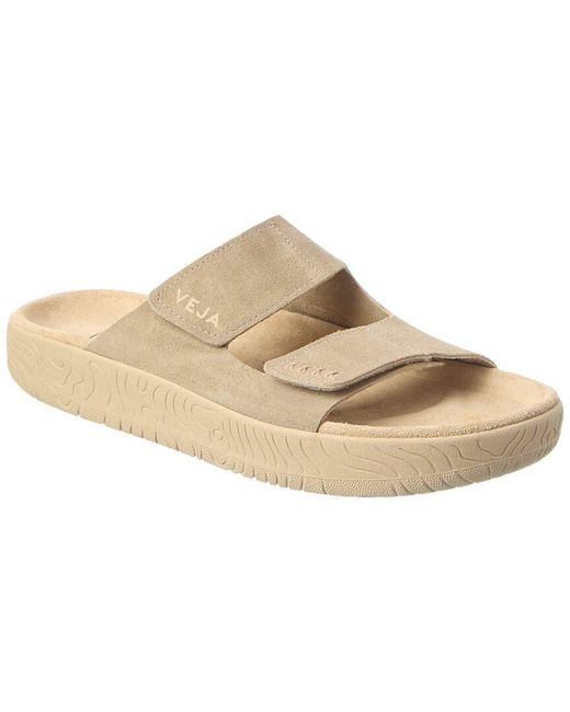 Veja White Etna Suede Sandal for men