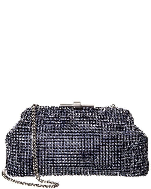 Reiss Blue Adaline Crystal Clutch
