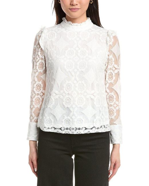 ANNA KAY White Carrie Top