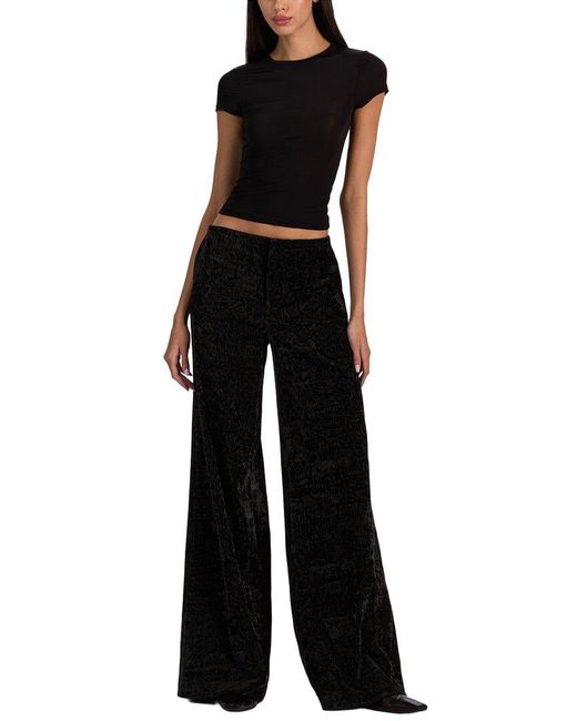 Alice + Olivia Black Conor Clean Waist Trouser