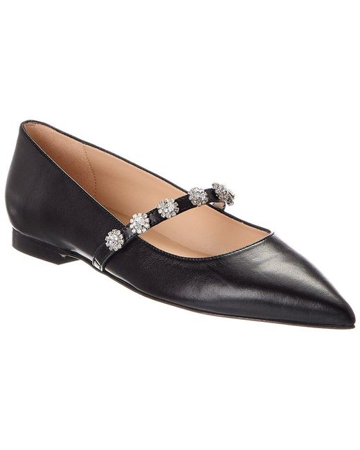 Stuart Weitzman Brown Justina Leather Mary Jane