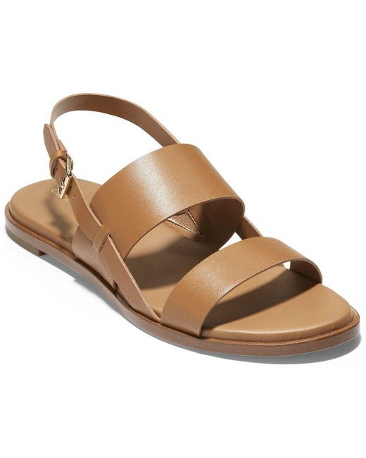 Cole Haan Flynn Leather Sandal in Brown Lyst