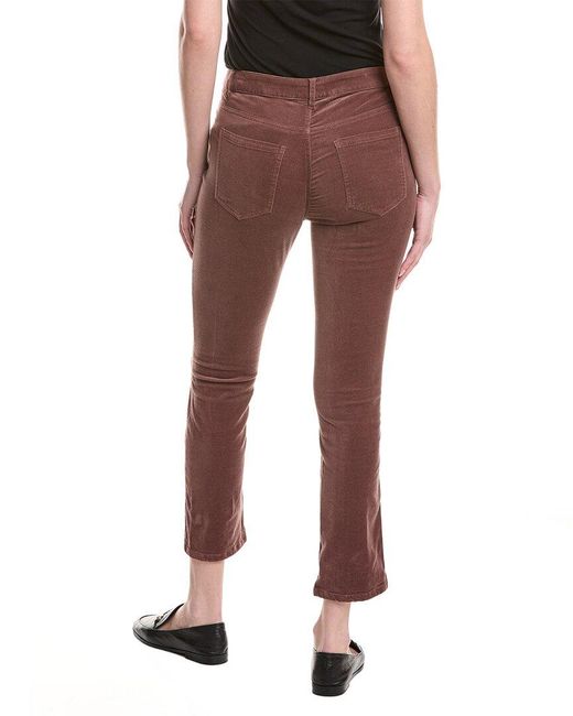 NIC+ZOE Red Daytrip Straight Velvet Pant