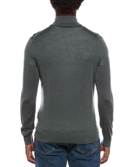 Reiss Gray Funnel Neck Zip for men
