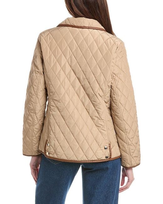 Michael Kors Natural Short Quilt Jacket