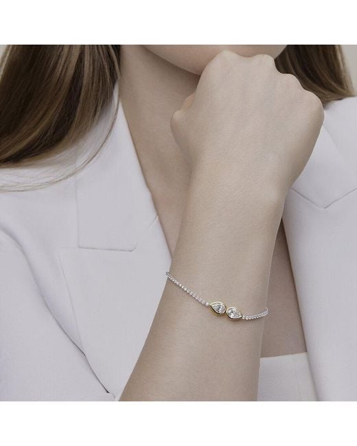 Lab Grown Diamonds White 14K 3.79 Ct. Tw. Lab-Grown Diamond Bangle Bracelet