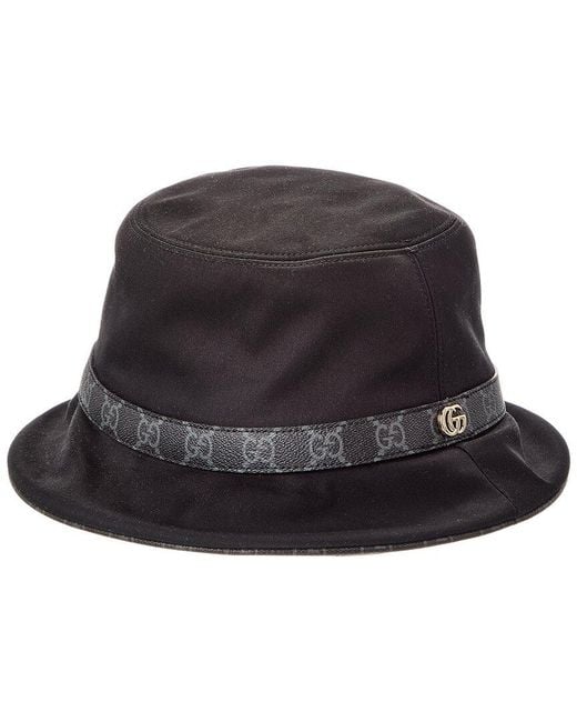 Gucci Black Double G Bucket Hat