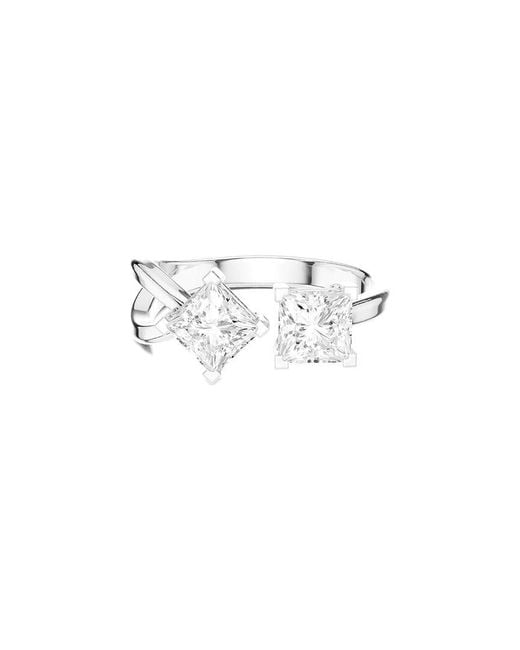 Amairah White 14K 1.50 Ct. Tw. Lab-Grown Diamond 2 Stone Ring