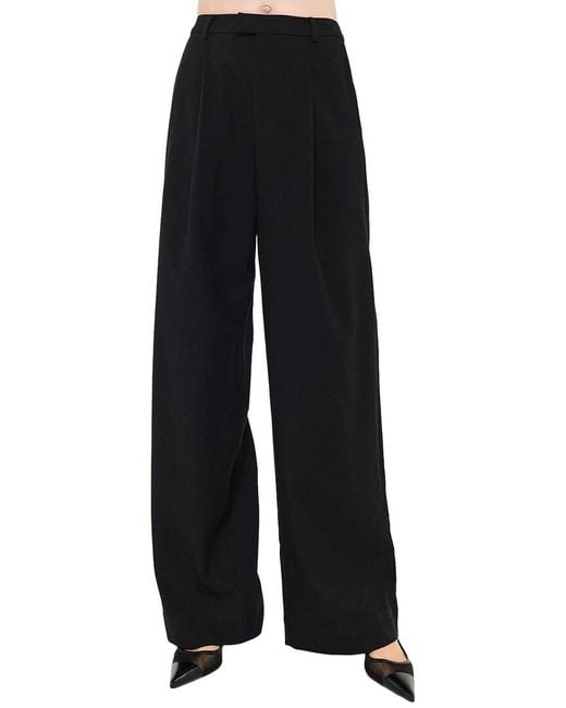 Cami NYC Black Rosheen Wool-blend Pant